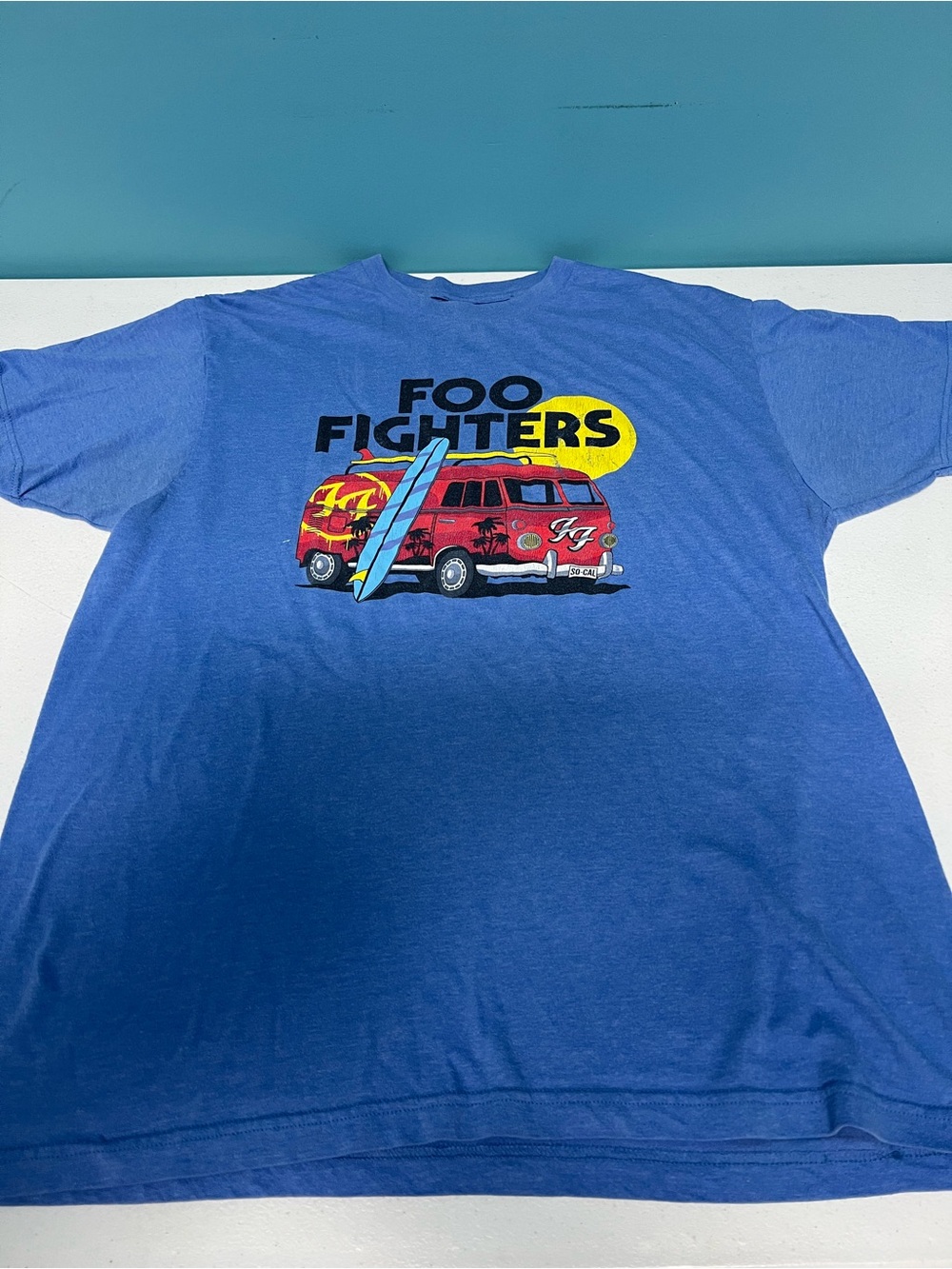 Foo Fighters vintage Blue Graphic Band Tee